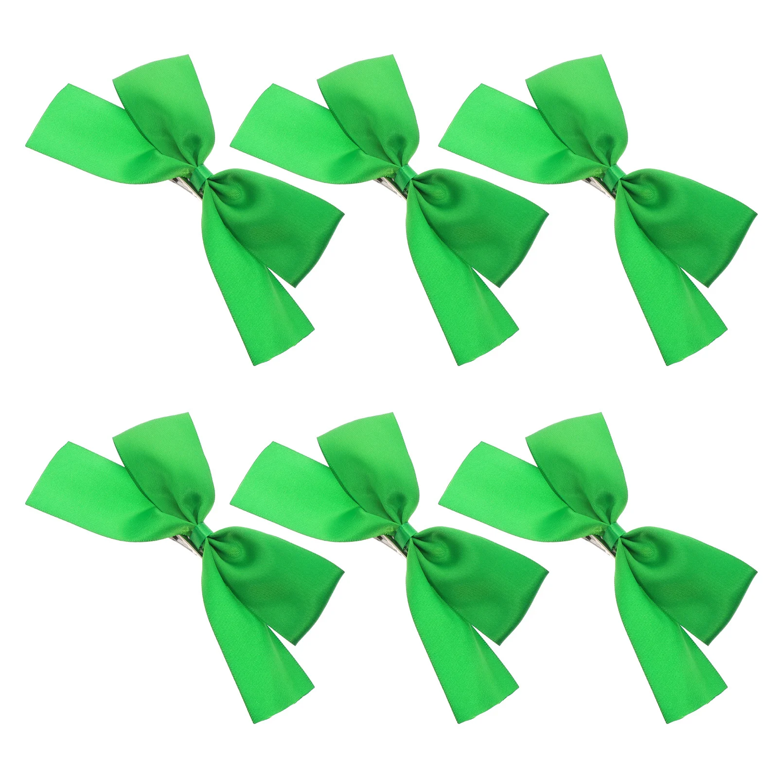 

6Pcs St Patrick's Day Festival Hair Clips Green Bow Hairpins Party Hair Decoration St. Patrick's Day Hairpins