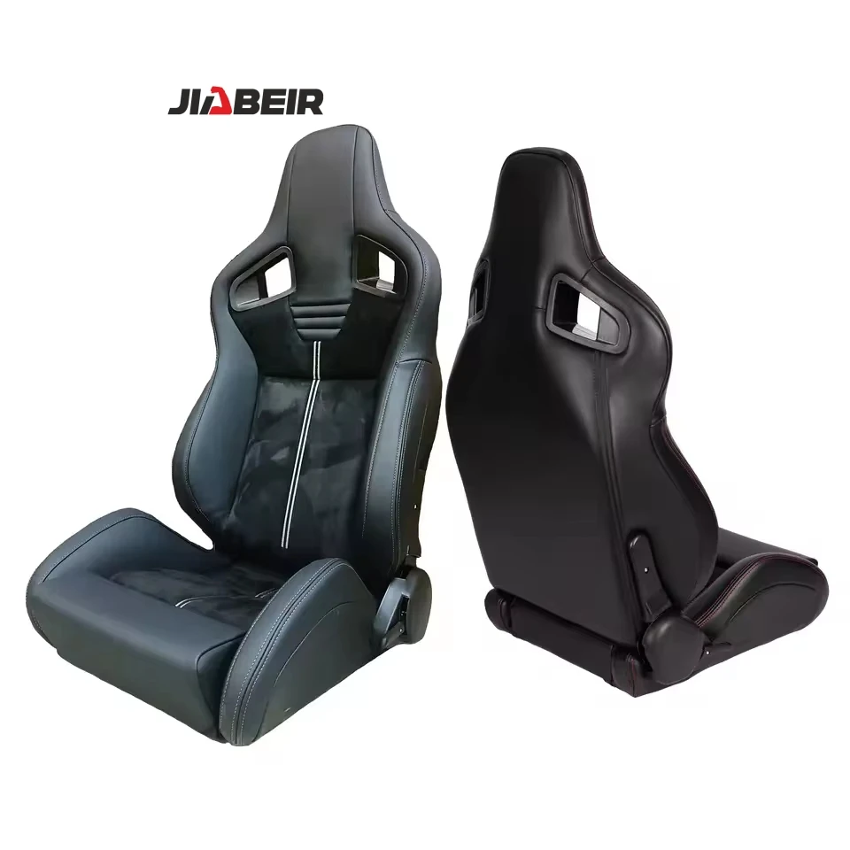 

Спортивные гоночные сиденья JIABEIR 1039M с регулировкой, из черной кожи и замши, с возможностью нанесения логотипа