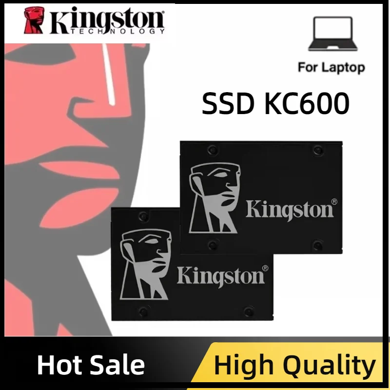 Kingston 2.5" Solid State Drive SATA 3.0 SSD KC600 256GB 512GB 1TB 3D TLC internal Hard Drive for Laptop and Desktop Computer