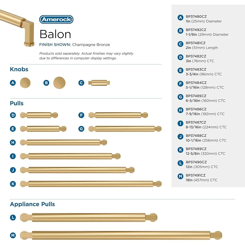 Manopola per armadio in zinco stile transitorio Diametro 1-1/8 pollici Rotondo Bronzo champagne Hardware durevole incluso Installazione semplice