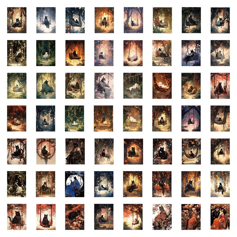 Наклейки «Милый кот Королевство» из 60 предметов — декоративные наклейки для ноутбуков, чехлов для телефонов, рюкзаков и журналов (магазин аниме Worlds)