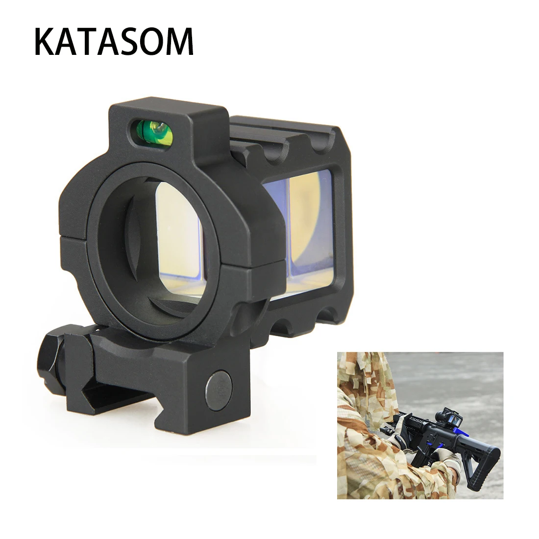 

Angle Space Sight Full Metal Reflect Airsoft Mirror Corner Sight 360 Rotate Reddot Holographic FOR for Police, SWAT, CQB, infan