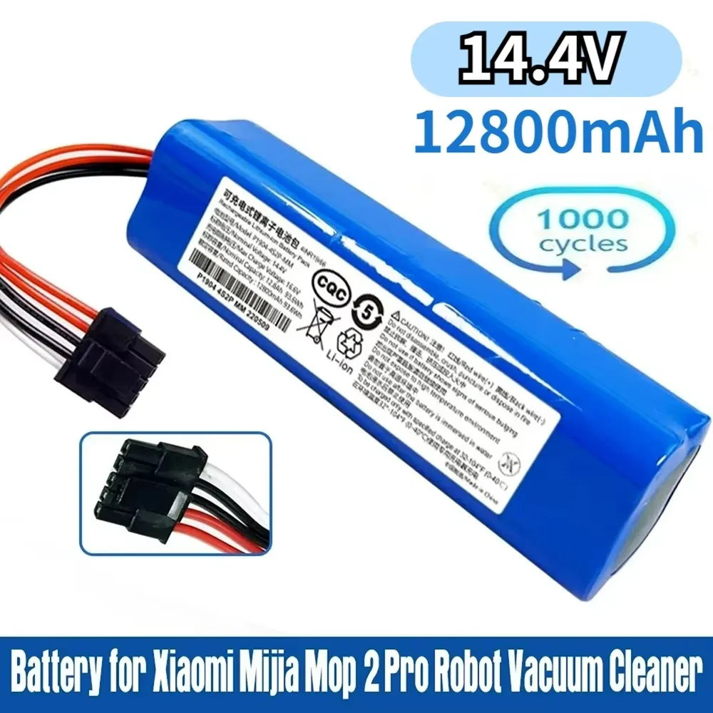 

100% NEW Replacement D099-4S2P Battery For Xiaomi Mi Robot Vacuum-Mop 2 Pro Vacuum-Mop 2 MJSTS1 C101 MJSTP 12800mAh