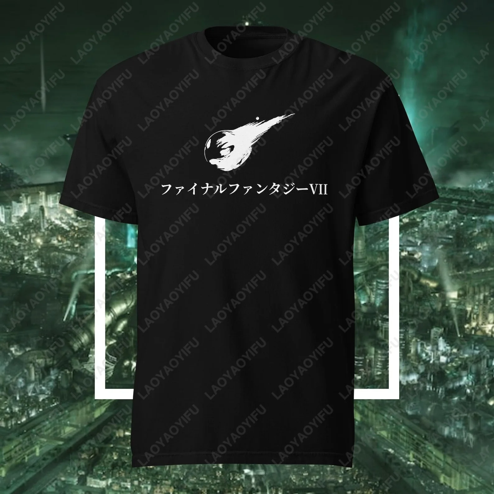 T-shirt de style vintage Final Fantasy VII FF7, décontracté, à la mode, ample, anime, dessin animé, ACG, Otaku, en coton pour l'été