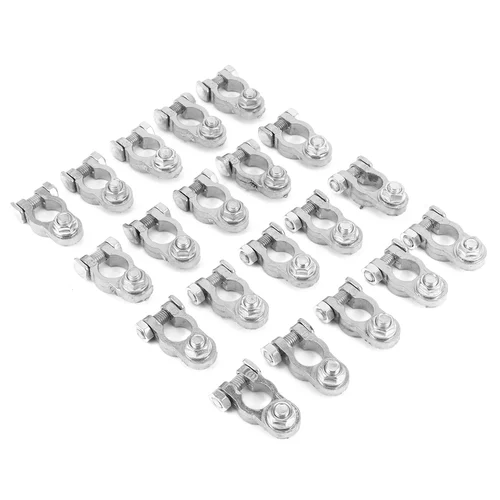 Imagen 2 del producto Juego de terminales de batería de coche, abrazadera de conector, 12V, positivo y negativo para caravana, furgoneta, autocaravana, barco