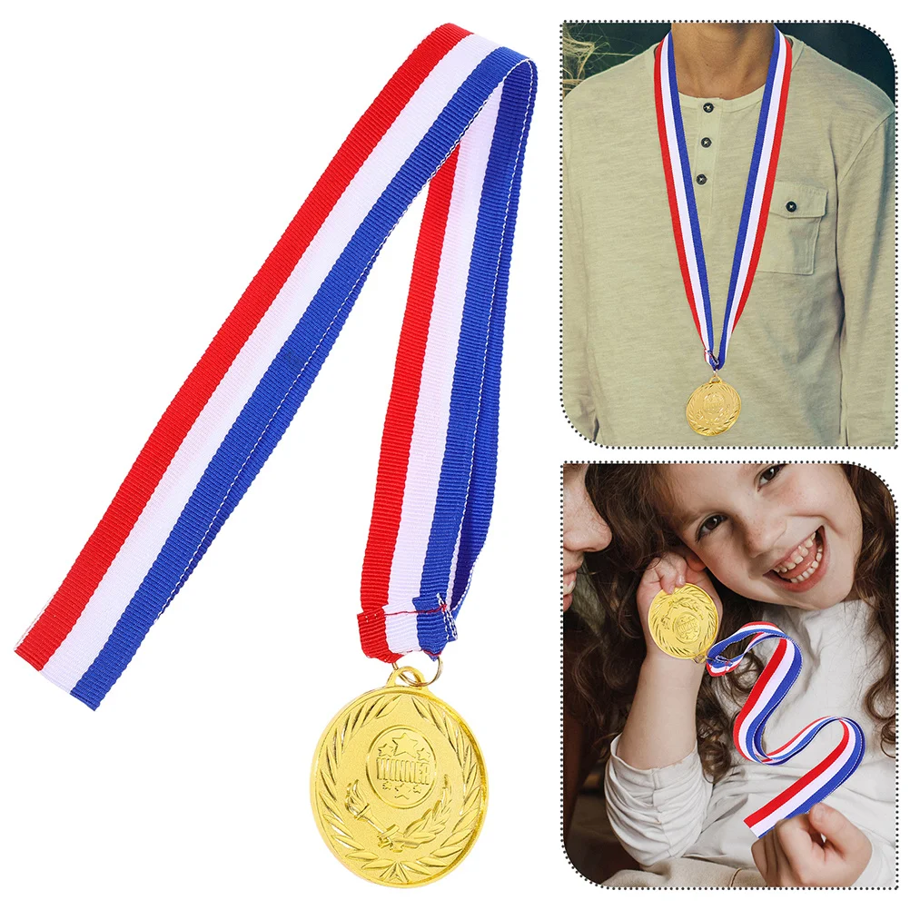 

12Pcs Sports Medals Award Medals Wheat Ear Design for Soccer Basketball Baseball Party Favors Soccer Medal for