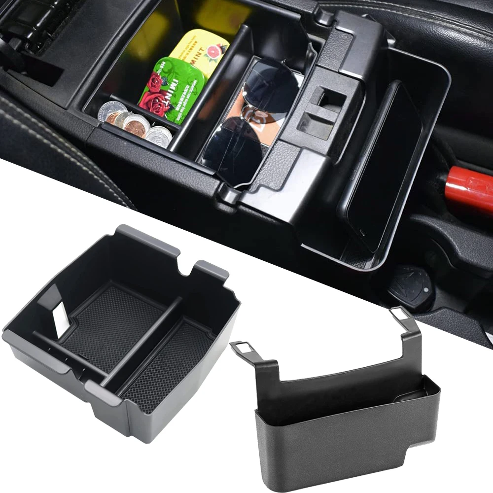Center Console Storage Box Armrest Hanging Organizer Tray for Jeep Wrangler JK 2011-2017 JL 2018-2022 Car Interior Accessories