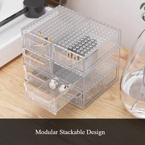 Imagen 2 del producto FiiO HB11 Mini caja de almacenamiento multiusos PC transparente portátil apilable a prueba de polvo impermeable serie Fiio almacenamiento de auriculares con cable