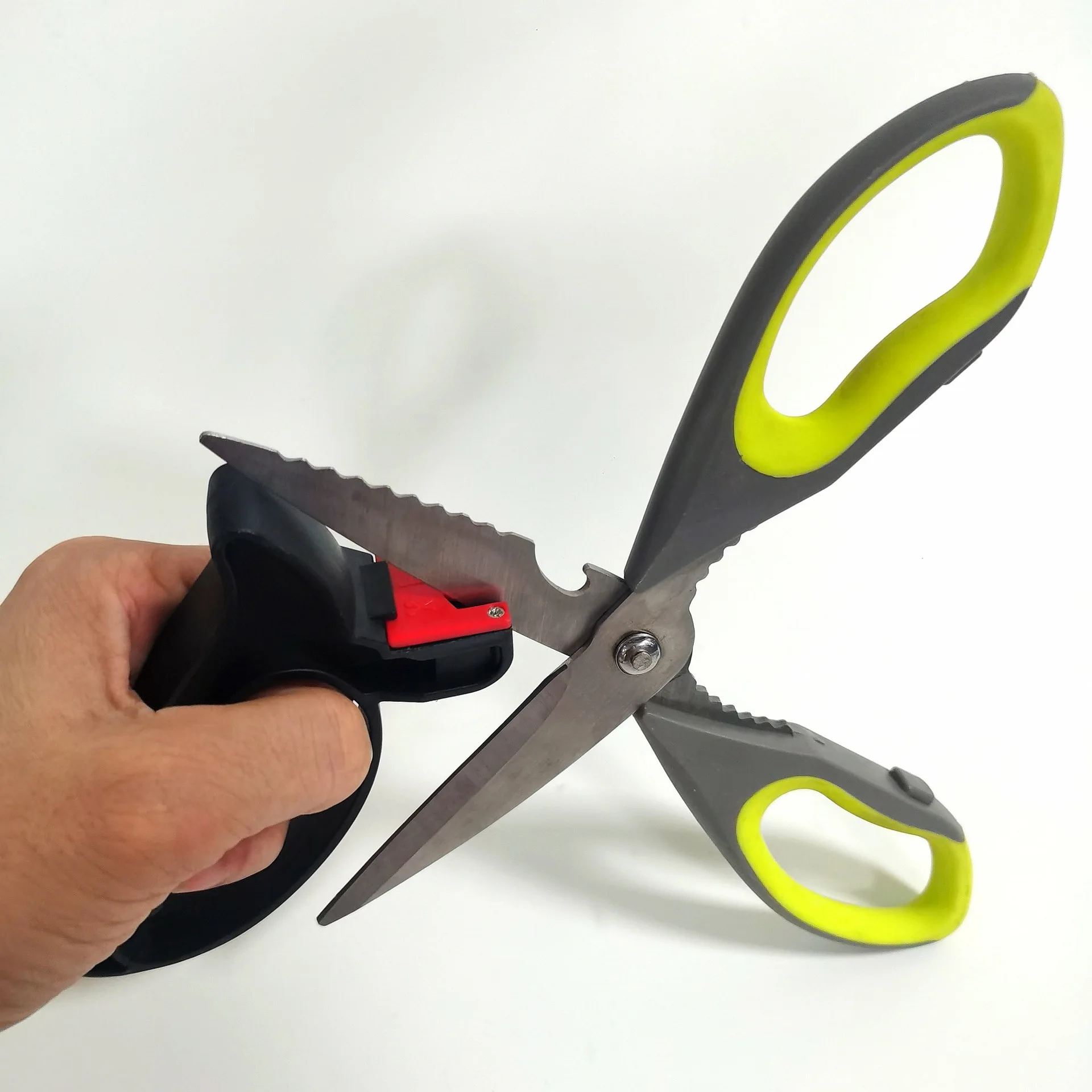 

2 In 1 Handheld Knife Sharpener Handheld Multi-function Scissor Blade Sharpening Cooking Tools Perfect Grindstone Kitchen Tool