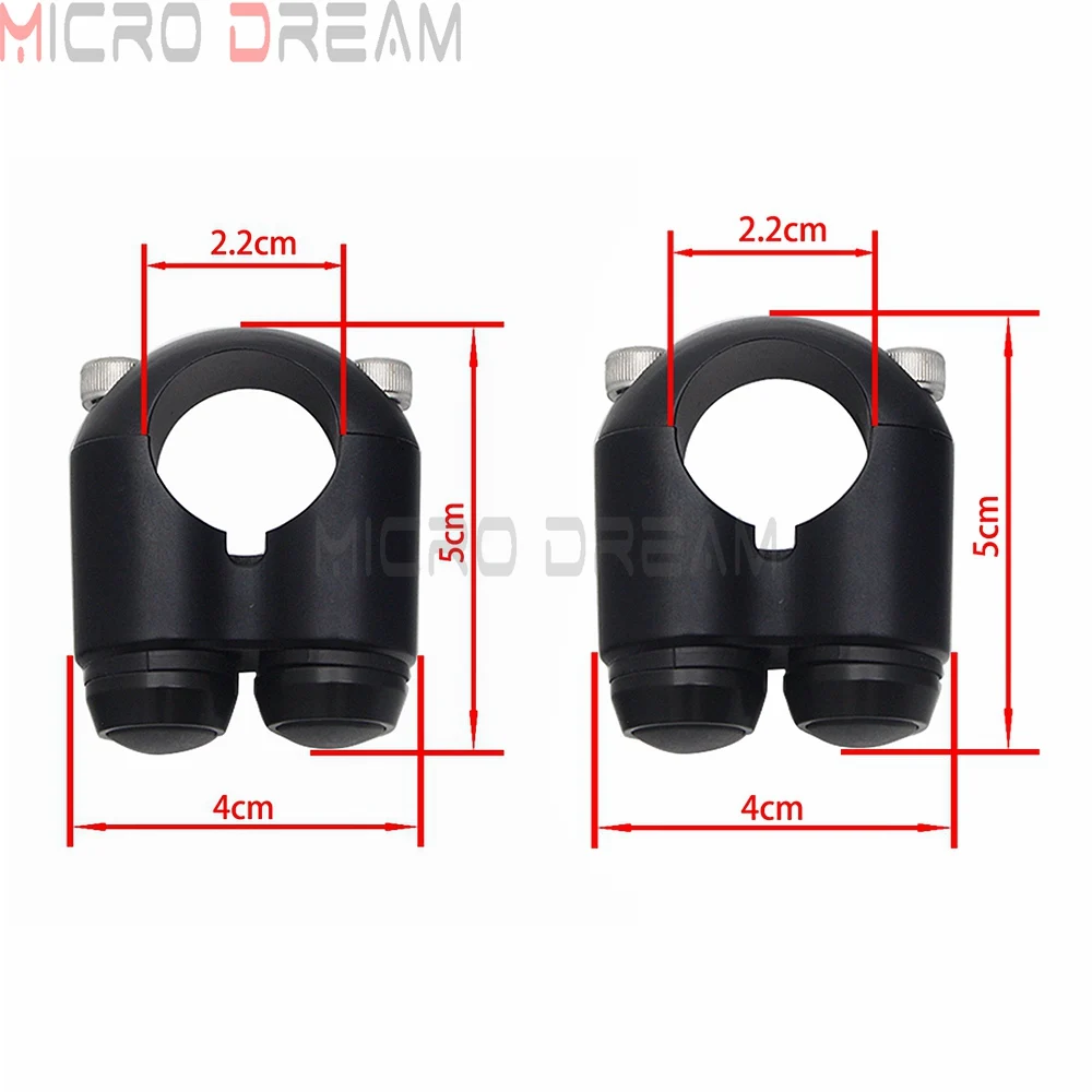 Dubbele Momentary Knoppen Motorfiets 7/8 "& 1" Stuur Schakelaar Motor Claxon Elektrische Start Kill Lamp licht AAN UIT