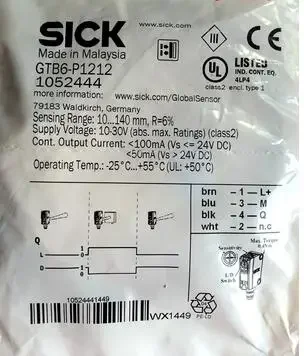 

100% новый оригинальный датчик фотоэлектрического переключателя GTB6-P1212