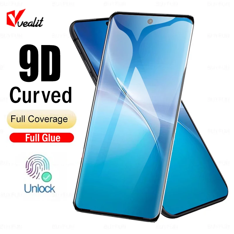 

9D Curved Full Glue Tempered Glass for Vivo V60 V60e V50 V50e V30 Pro V40 Lite Unlock Screen Protectors