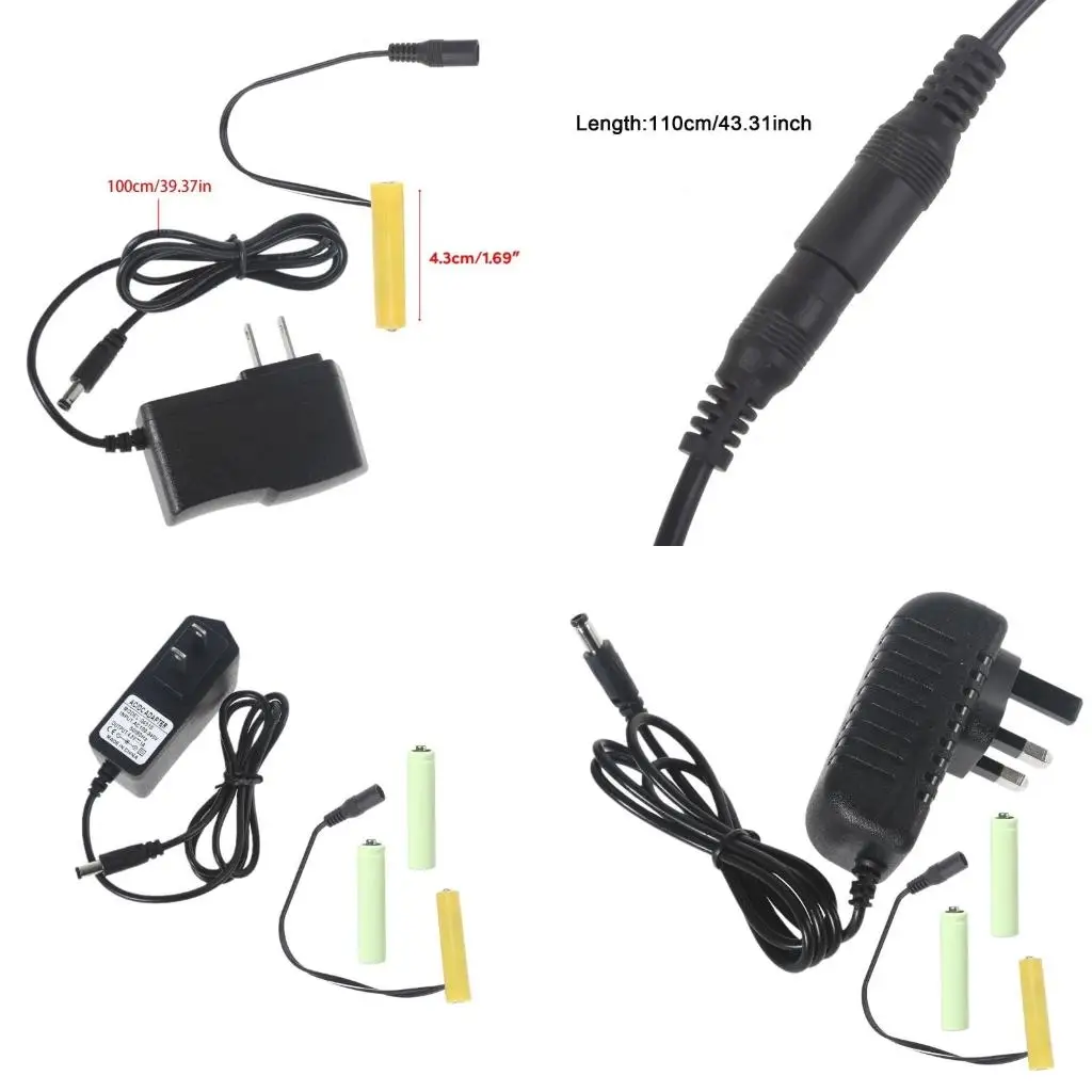 

4.5V 3x1.5V AAA Batteries Eliminators for LED Electronic Toy Power Adapter 601E