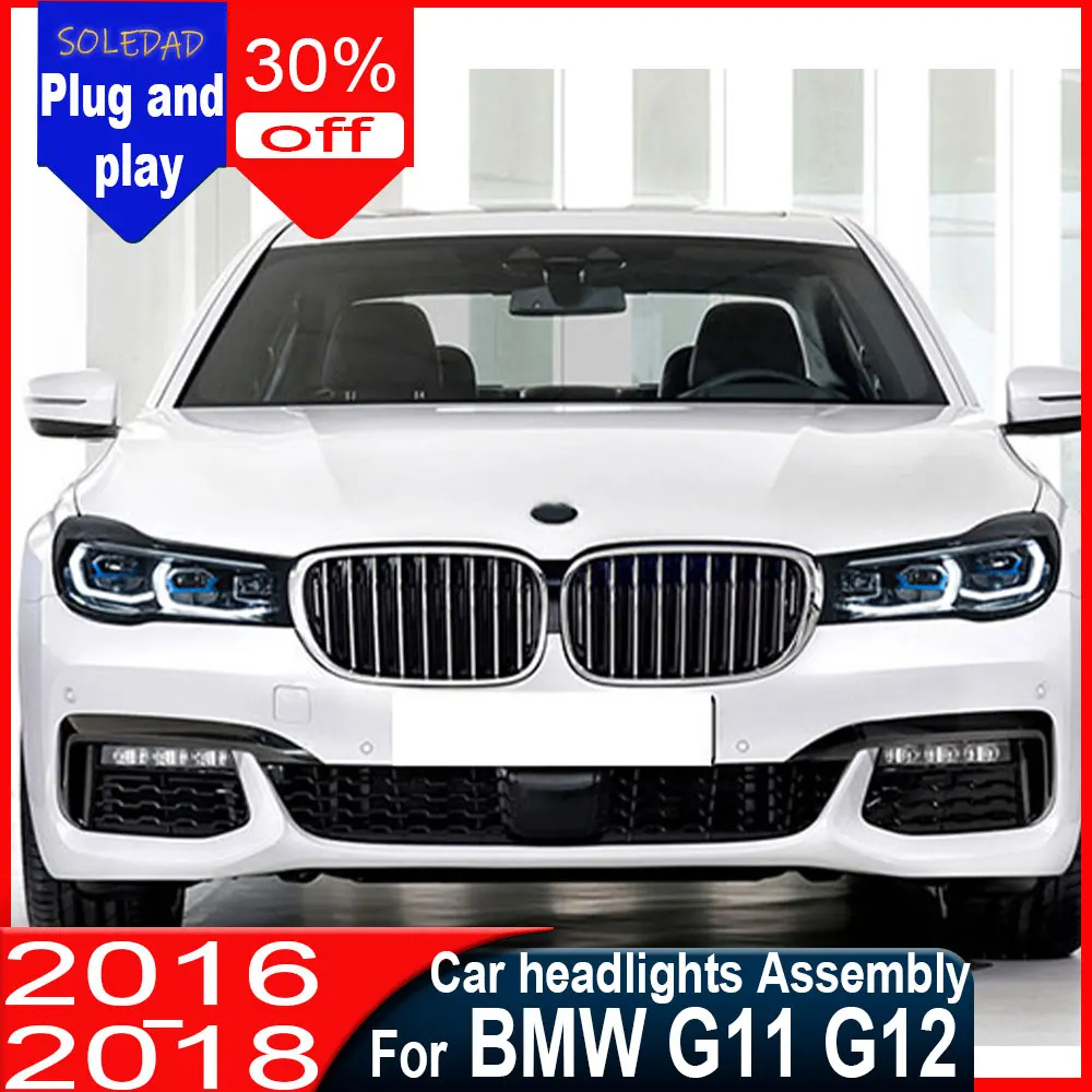 Plug and Play Car LED Headlight For BMW 7 Series G11 G12 2016 2017 2018 2019 car lighting DRL Brake Turn Signal Lamp Assemblies