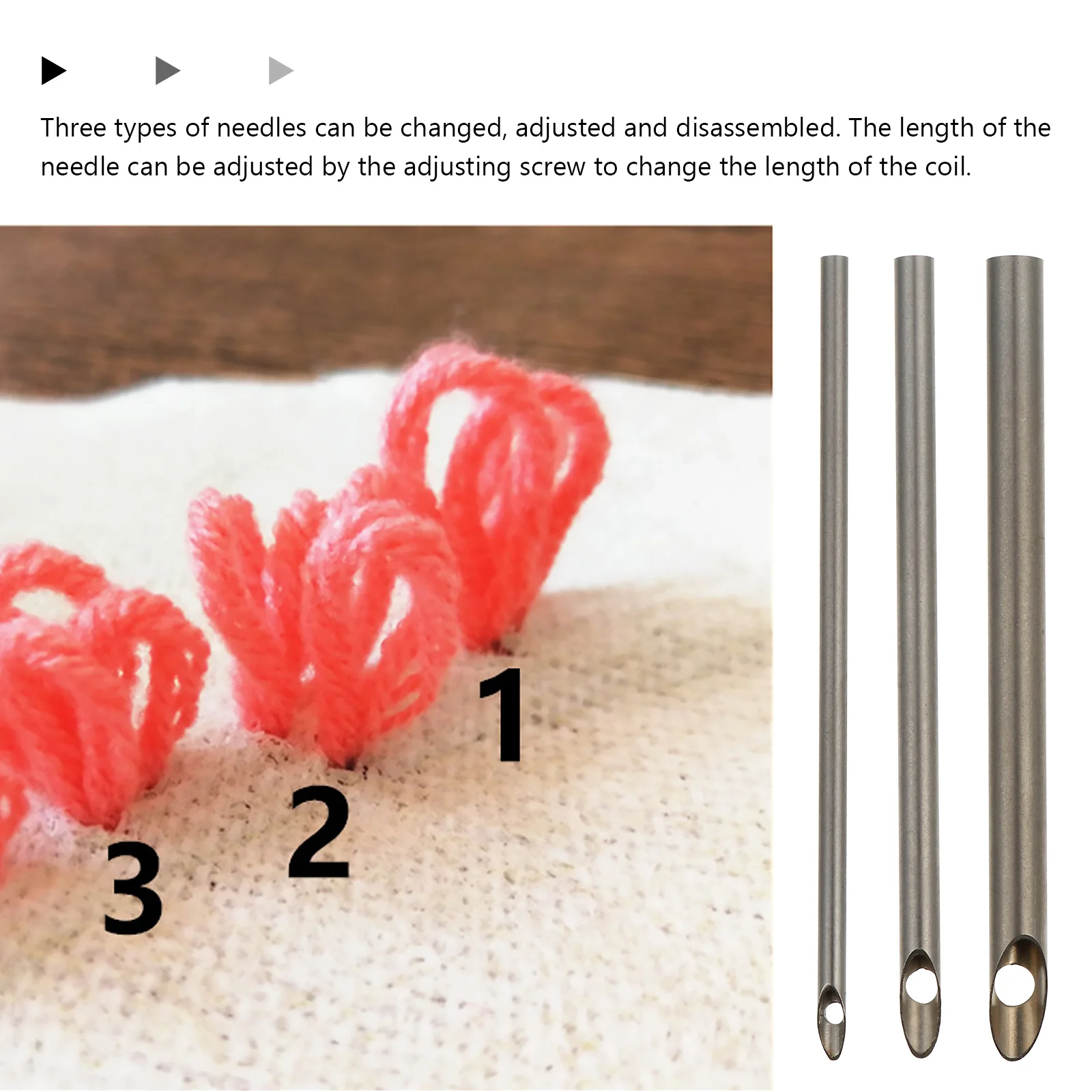 

1Set Embroidery Needles Large Diameter Wooden Handle Threading Punch Needle Set for Sewing Crafts Needlework Tool Home DIY