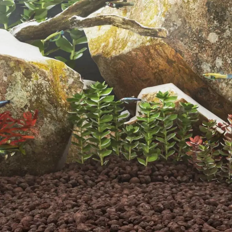 Granulats de lave rouges naturels, sac de 25 kg, pierres de 3 à 5 cm, roche volcanique décorative polyvalente pour aquariums, massifs, allées et bonsaïs