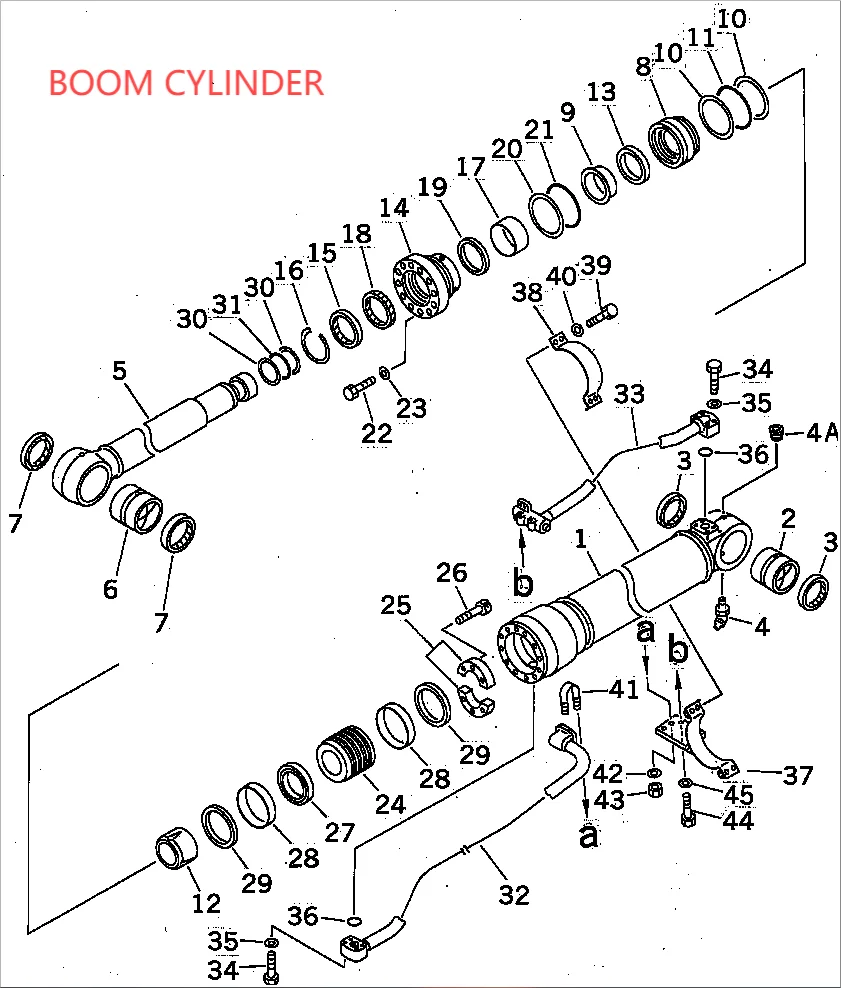 KOMATSU PC450LC-6 BOOM/ARM/BUCKET CYLINDER SEAL KIT AND MAIN PUMP MAIN VALVE SWING MOTOR TRAVEL MOTOR AND CENTER JOINT SEAL KIT