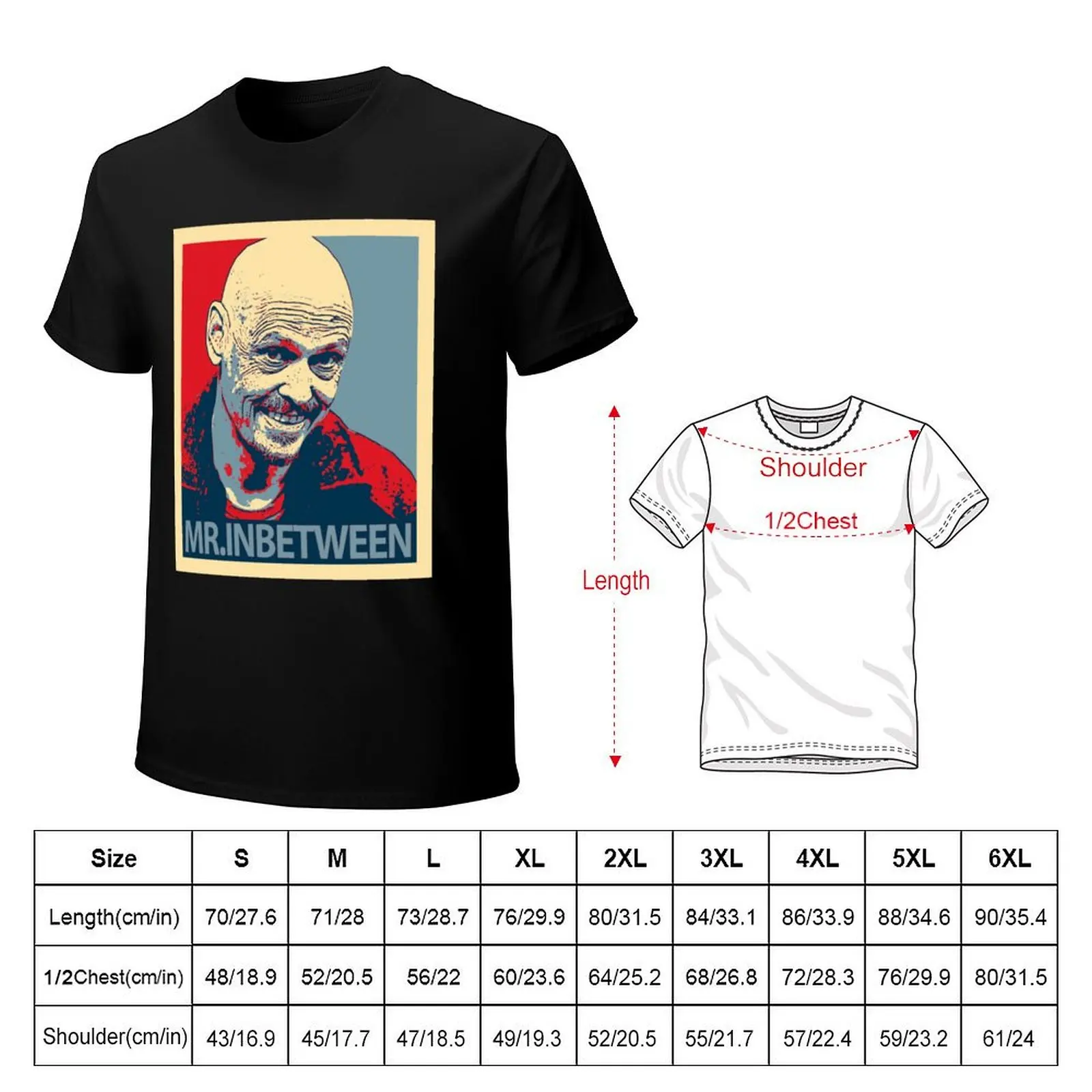 Mr Inbetween Retro T-Shirt Casual Everyday Short Sleeve T-Shirt