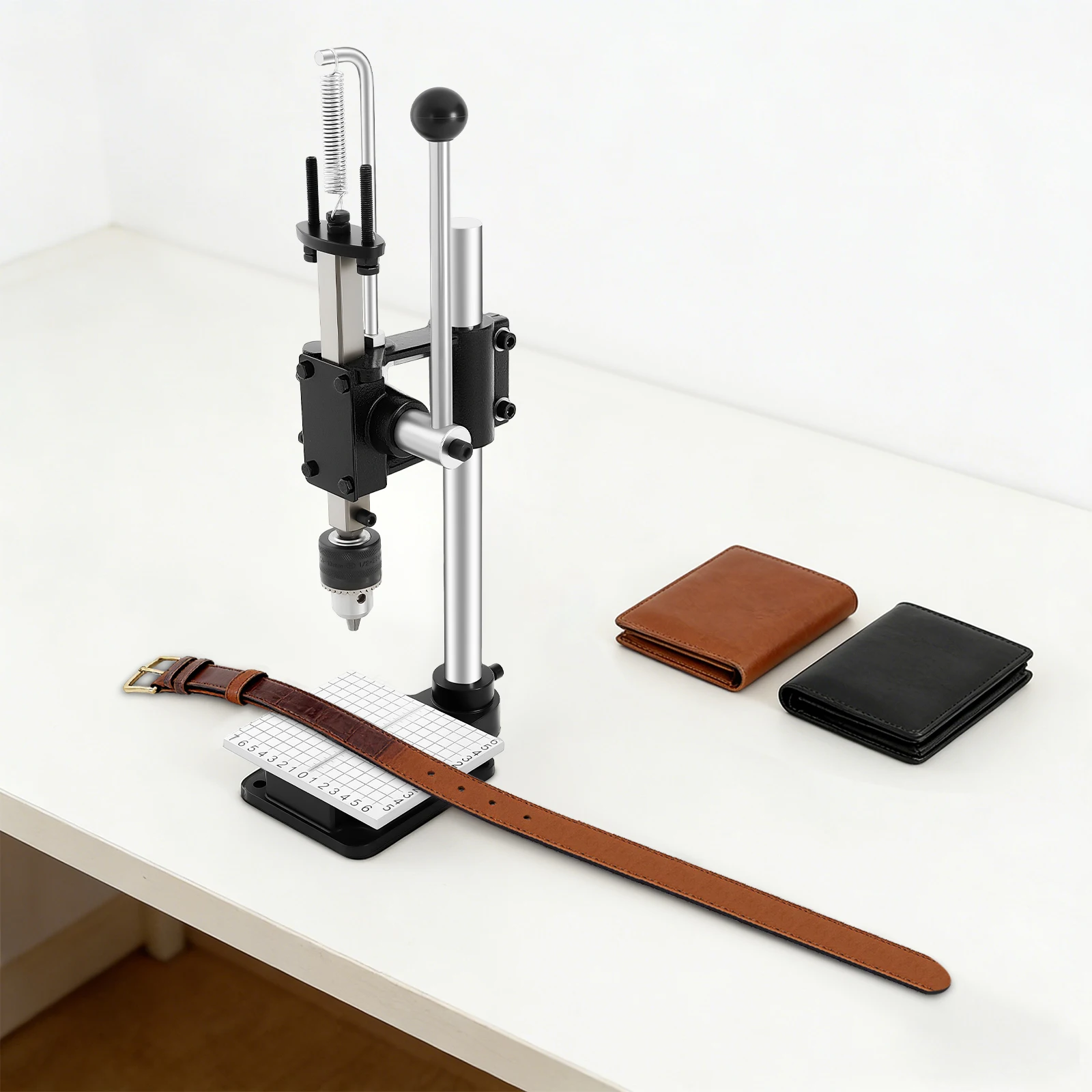 

Manual Leather Press Puncher| Hand Press Machine for Punching, Pronging, and Stamping| DIY Leather Craft Supplies