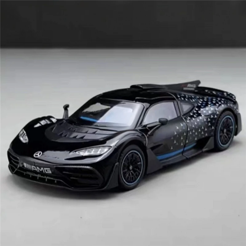 1:32 Benzs-One Alloy Sports Car Model Diecasts Metal Concept Racing Car Vehicles Model Sound and Light Simulation Kids Toys Gift