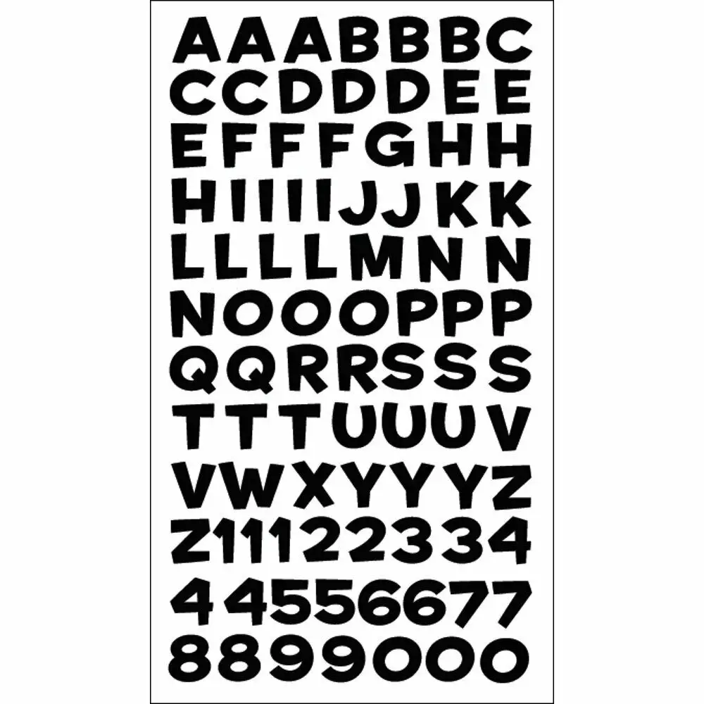 Classic Alphabet Letters Sticker Sticker Abc Planner Teacher Scrapbook PVC Car Sticker