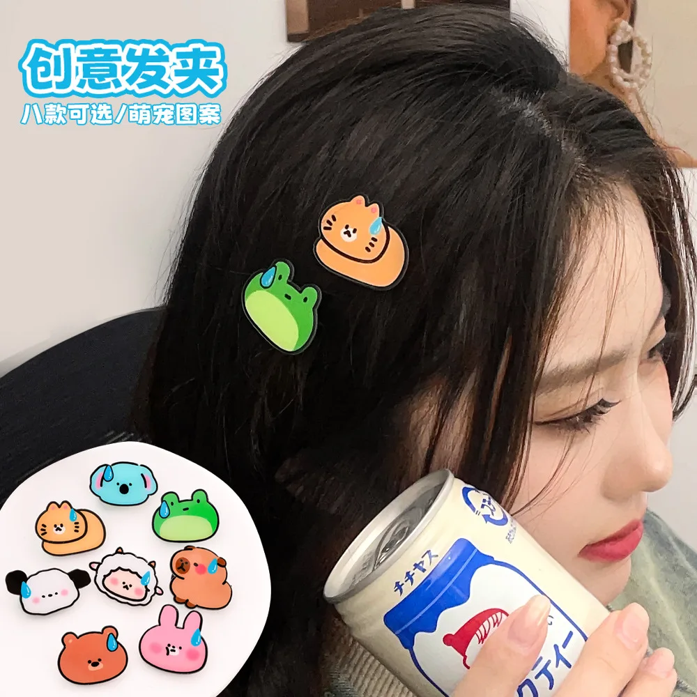 Children's Cartoon Sweat Drop Hair Clip Internet Celebrity Cute DIY Headwear Small Gift Ins Girl Bangs Side Clip