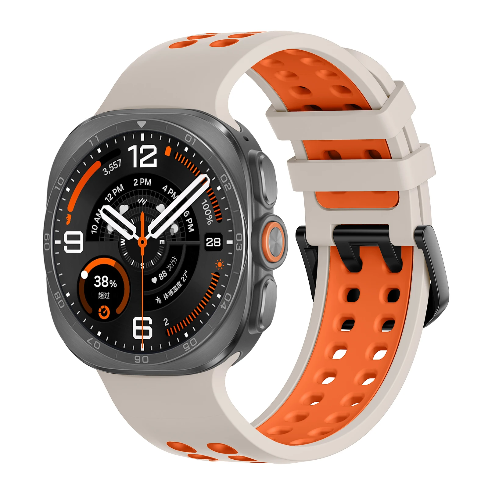 Marine Band For Samsung Galaxy Watch Ultra 2 47mm Breathable Silicone Belt Sport Wrist Bracelet Correa Galaxy Watch Ultra Strap
