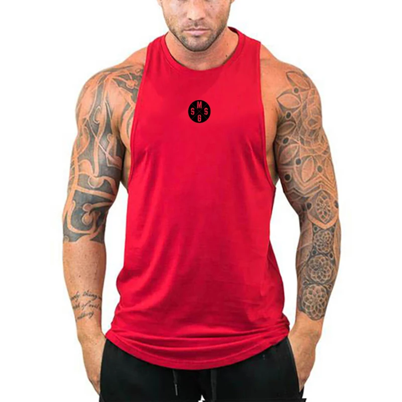Summer Men Casual O-Neck Sleeveless Tank for Daily Wear and Sports TrainingWorking out at the gym and Breathable Pumping Iron