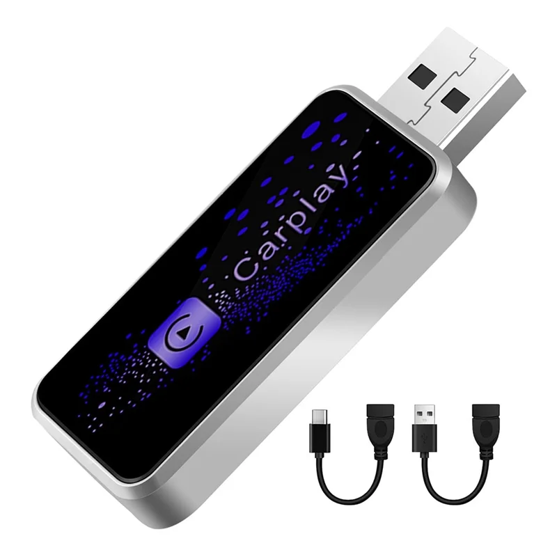 

ABMF-беспроводной адаптер Carplay, беспроводной адаптер Carplay Plug and Play с кабелем USB-A и USB-C для Iphone IOS 10 + автомобили