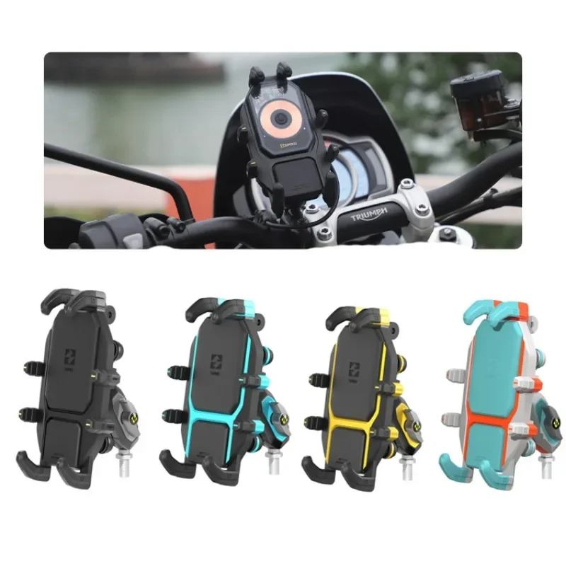 

10mm Screw Hole Monster PRO Motorcycle Electric Phone Stand Shock Absorber Wireless Charging Navigation Riding Stand