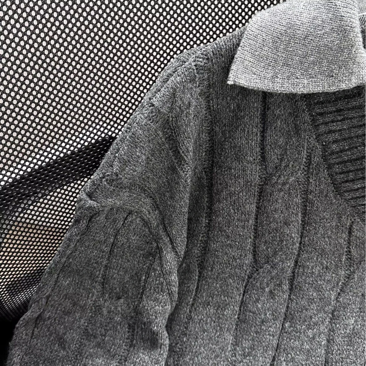 

Fall Winter V-Ne Knitted Cardigan Men's Color Casual Sle Long Sve Breathable Soft Polyester Outerwear Coat