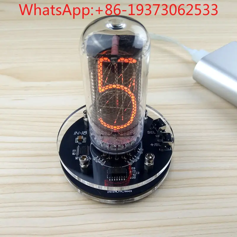 Single Tube IN-18 Glow Clock Nixie Clock