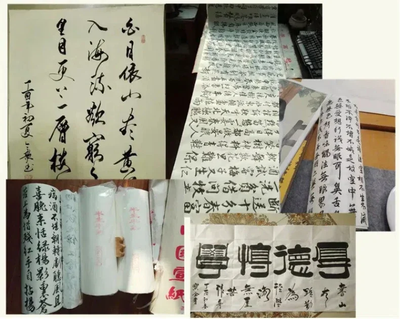 1 Rolle 50 m 100 m Xuan-Papier Chinesische Kalligraphie Malerei Roher Halbreis Handschrift Material Pinsel Freihand Malerei Produkte – Detail 17