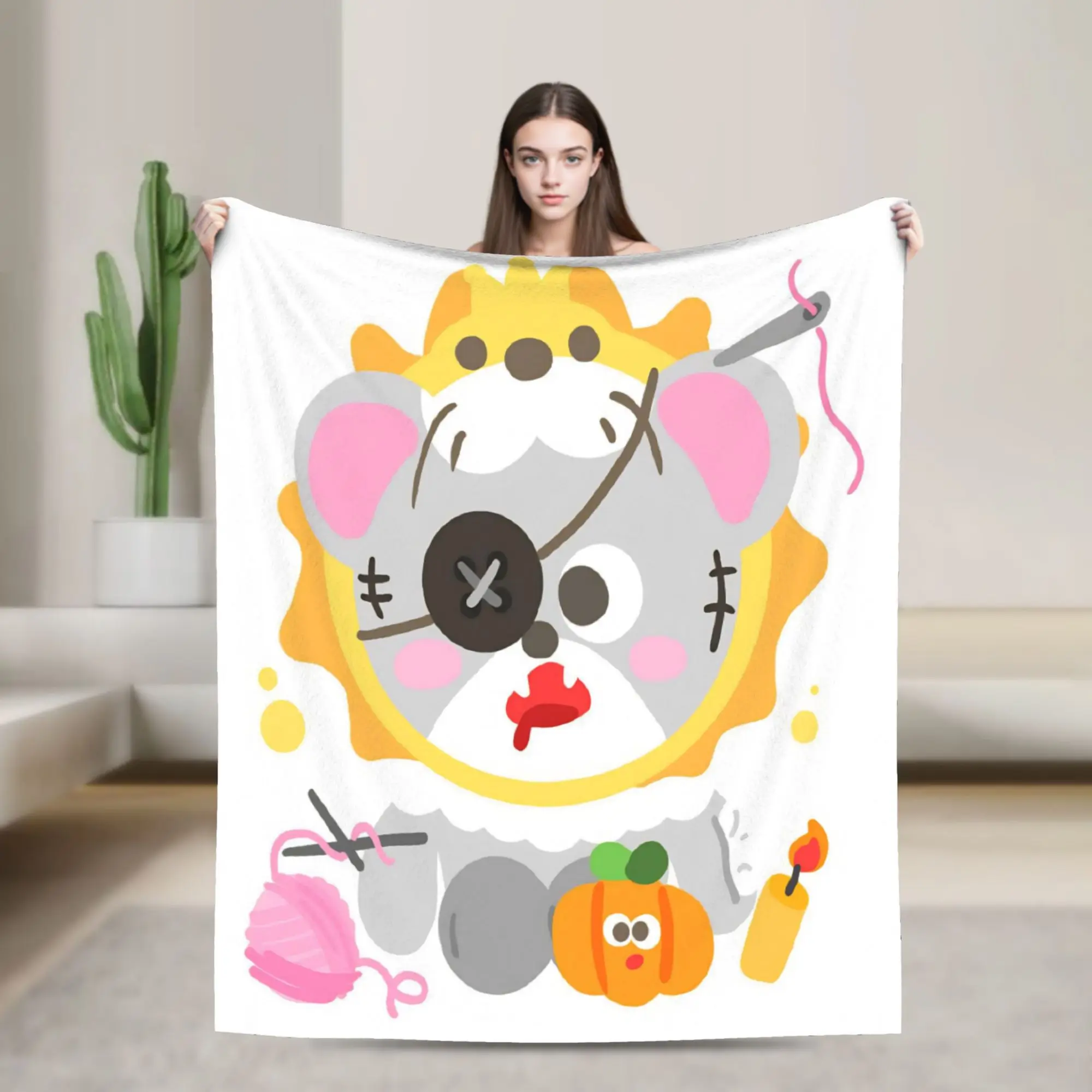 look khunnoo geminifourth Blanket Super Soft Cozy  Throw Blankets for Sofa 50x60 Inch Multiple Sizes Bedspreads