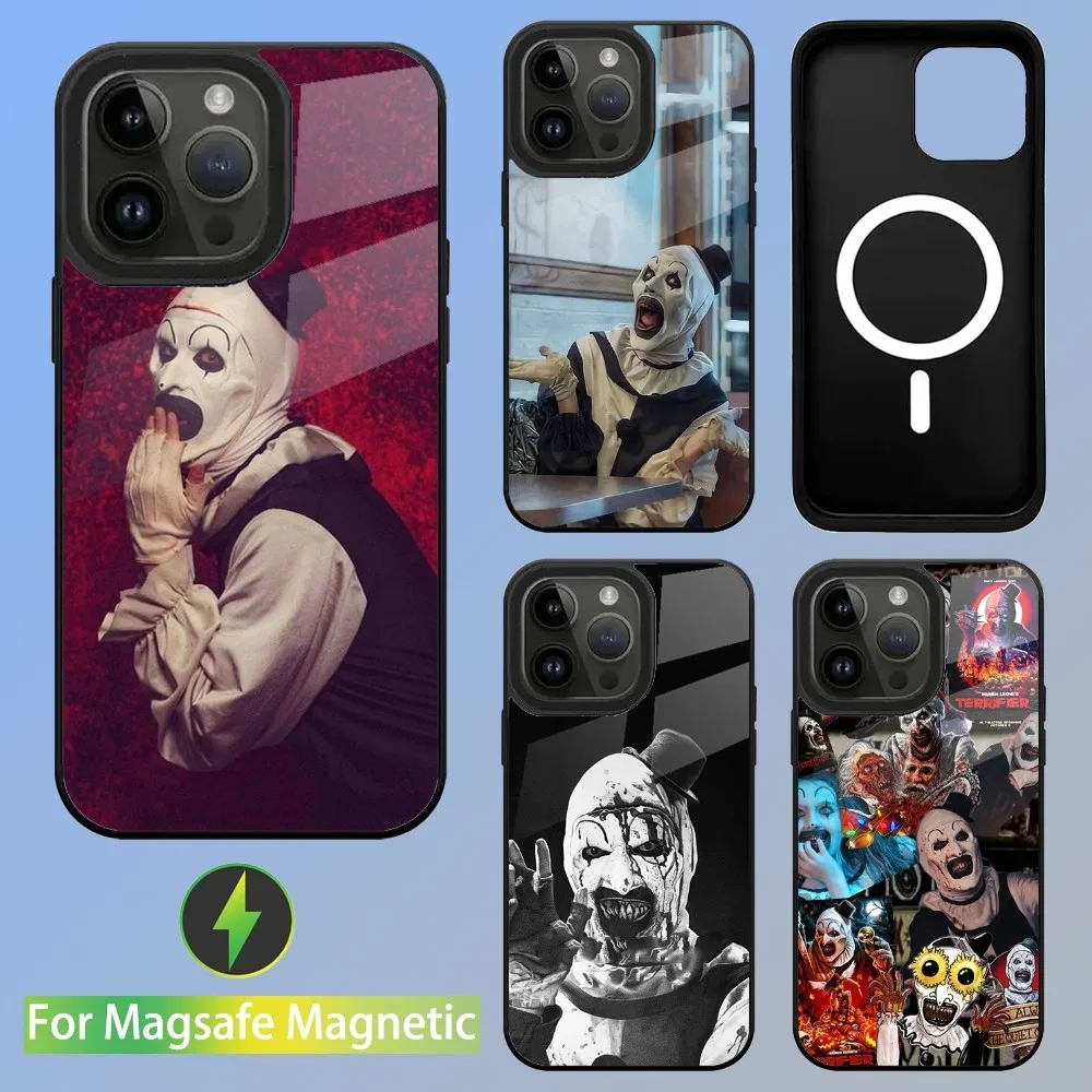 Art the Clown horror T-Terrifier Phone Case For iPhone 16,15,14,13,12,11,Plus,Pro,Max Mini Magsafe Magnetic Wireless Charging