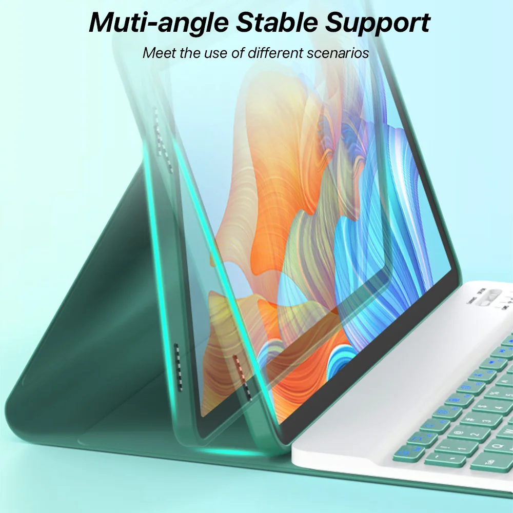 For Samsung Galaxy Tab A9 + 11 A8 10,5 S6 Lite 10,4 S9 11 S7 S9 FE S7 S8 S9 Plus 12,4 S8 S9 Ultra Keyboard and Case
