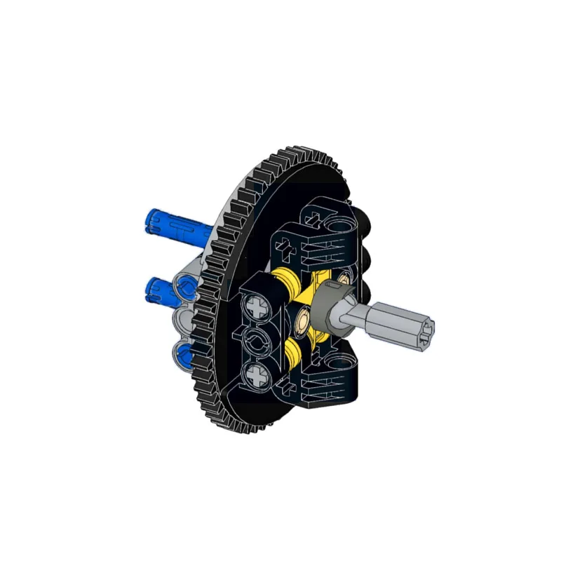 Technical Steering Suspension and Engine Simple Planetary Gear Wheels Hub for Off -road Vehicle MOC Building Blocks DIY Toys Mod