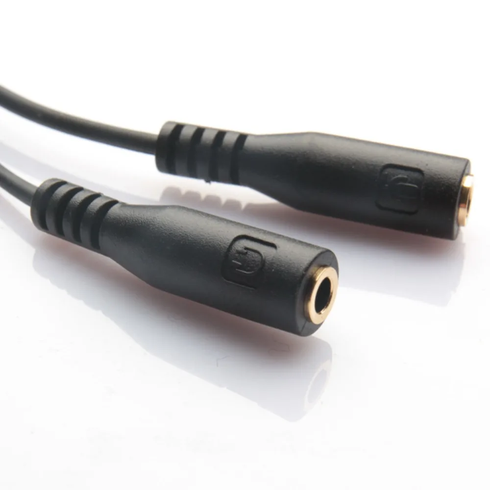 Male To 2 Female 3.5mm Audio Cable Cable Adapter Microphone Separator Headset Adapter Cord Audio Splitter Cable Audio Converter