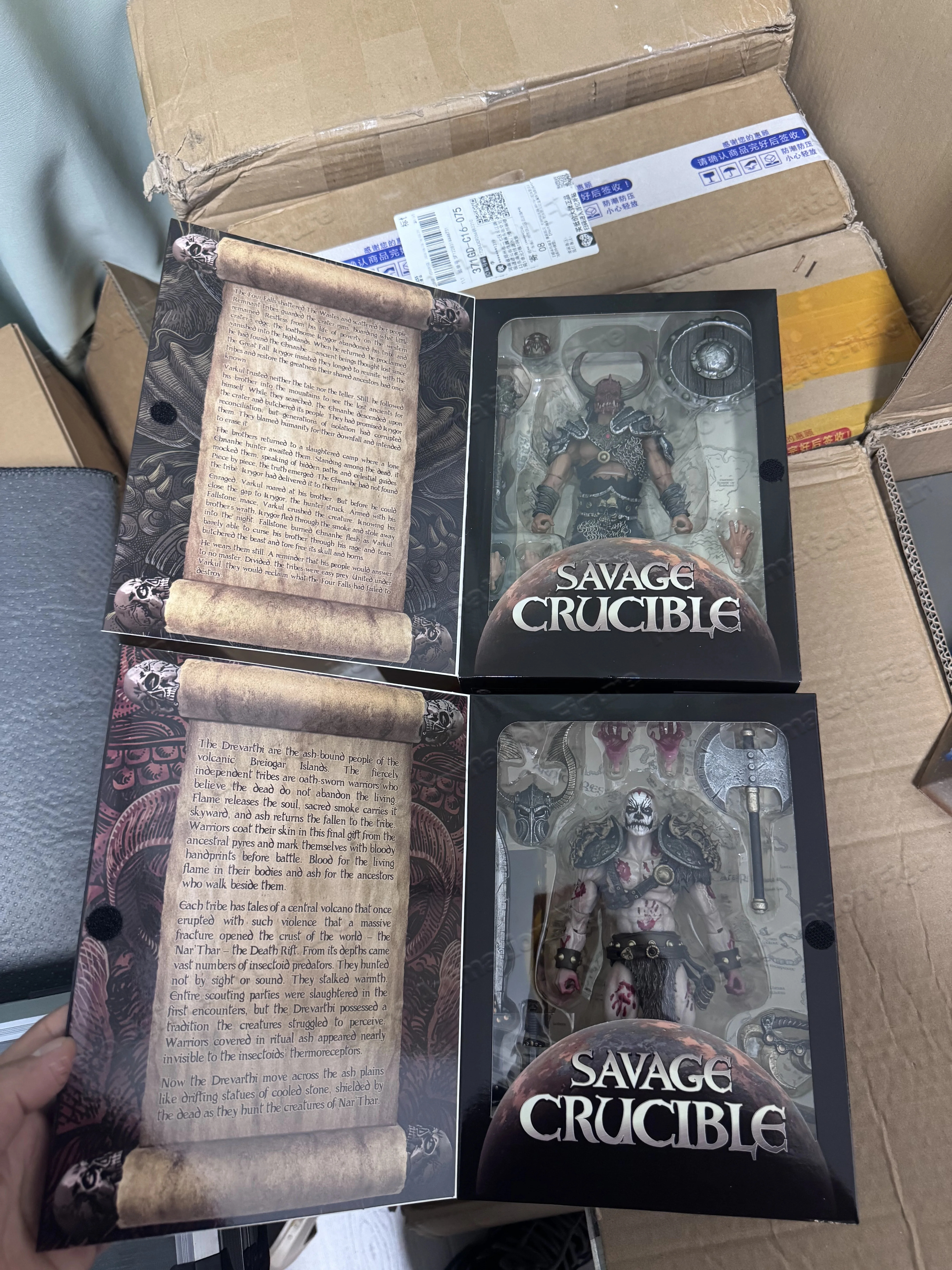 In Stock Savage Crucible Studio WF Limited Skeleton Vakur/Blood Handprint Soldier Action Figures Movie Model Toys Gifts