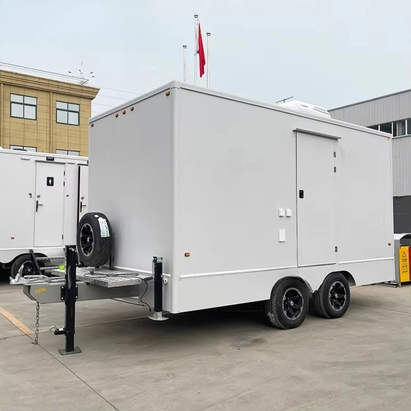 Wecare 3 bancarelle Mobile Toilette portatile Rimorchio Toilette portatile Mobile in plastica per campeggio all'aperto