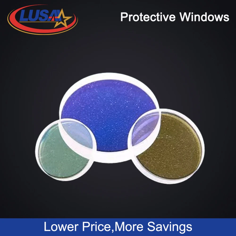 LUSAI Laser Protection Window Lens Protective Windows Dia18/20/24.9/27.9/30/34/37 for WSX Precitec Raytools WSX Bodor Laser Head