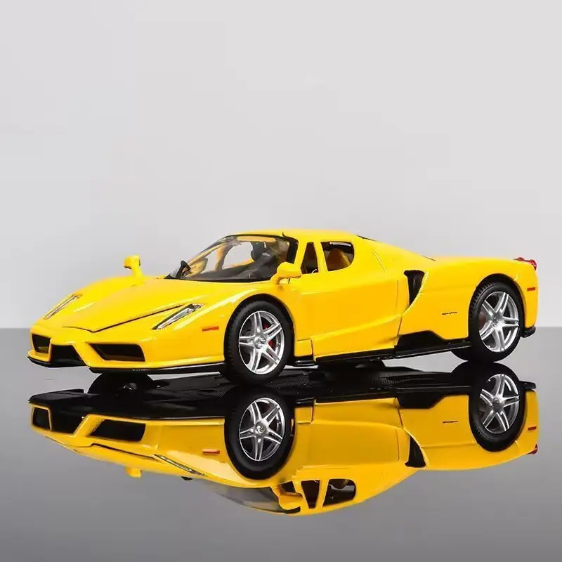 

1:32 ENZO Alloy Sports Car Model Diecast Metal Racing Super Vehicles Car Model High Simulation Sound and Light Children Toy Gift