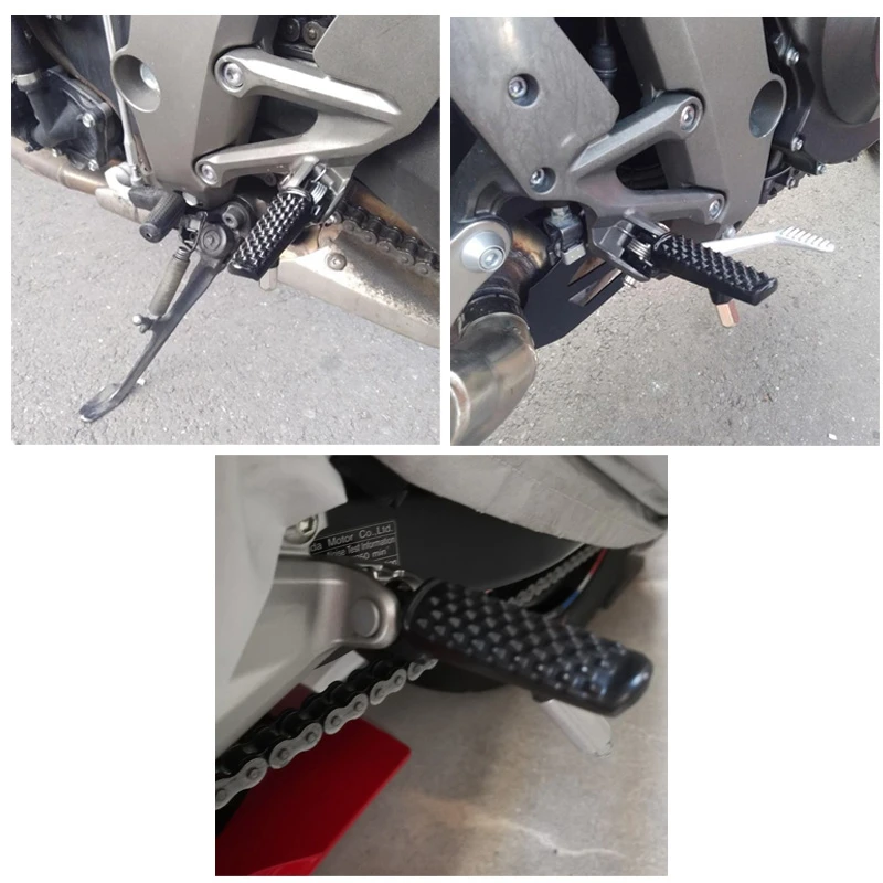 مسند للقدمين أوتاد قدم أمامية خلفية للدراجة النارية Honda CBR600RR CB 600RR 2003-2006 CBR1000RR 2004-2014 CB1000R 2008-2014 #4