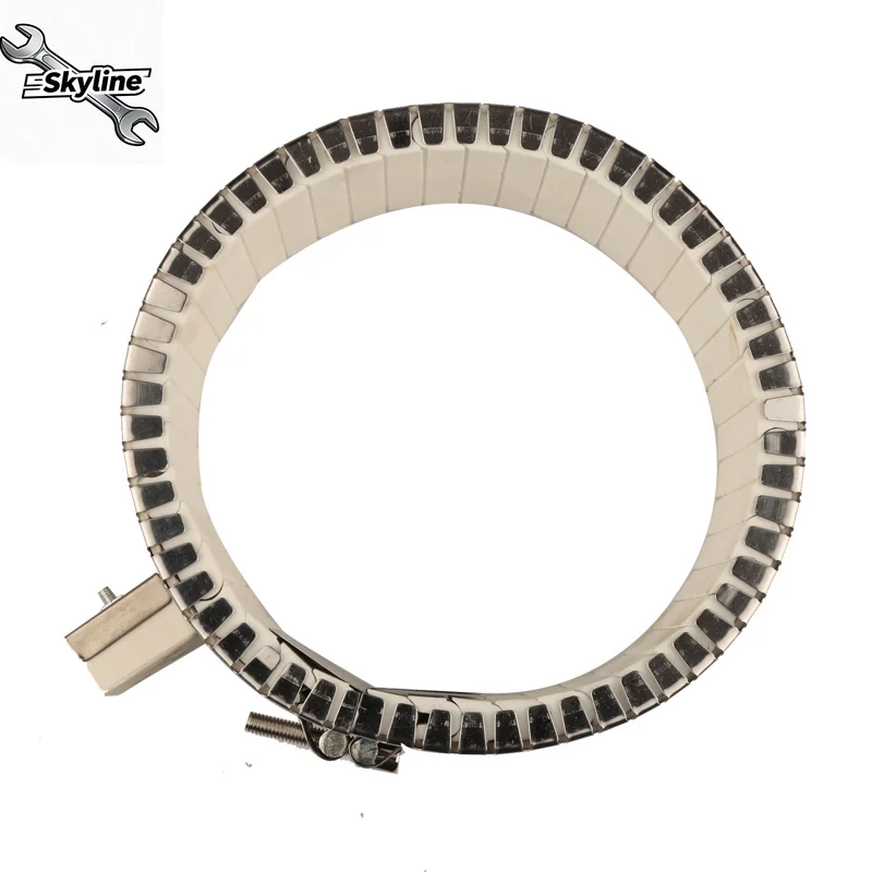 180X80mm/180x195mm/180x245mm Ceramic Band Heater 220V 1500W/5500W/7000W Max Temperature 800 Celsius Degree