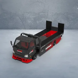 1:64 Scale H300 Flatbed Transport Trailer-ADVAN TM647202 Simulation Alloy Toy Car Model Gift Decoration Static Decoration