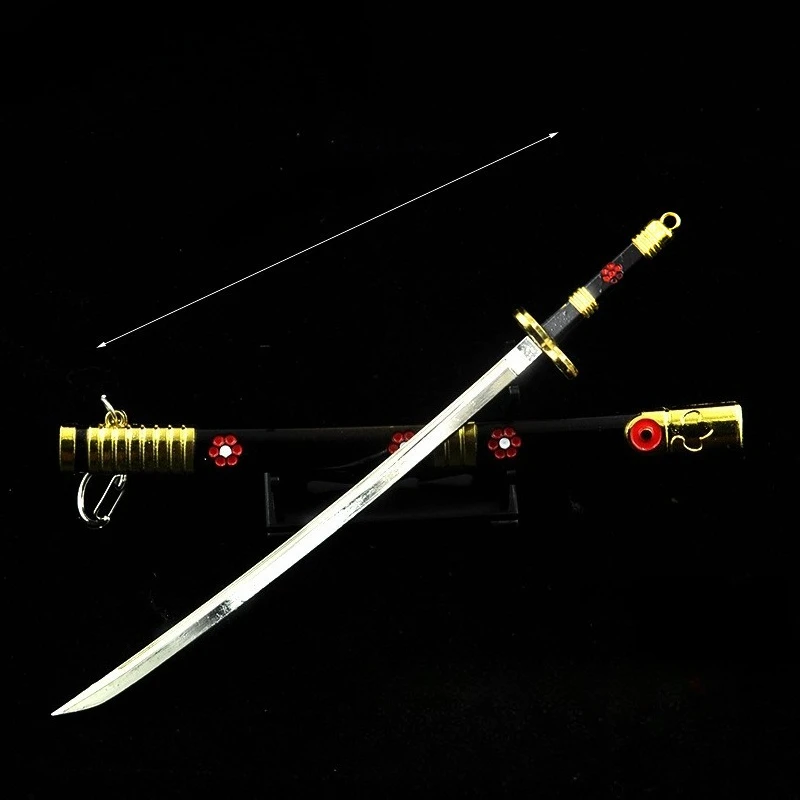 22 cm Neue Wadou Ichimonji Anime Figur Peripherie Requisiten Metall Modell Handwerkskunst Desktop Dekoration Ornamente Geburtstag Geschenk Spielzeug