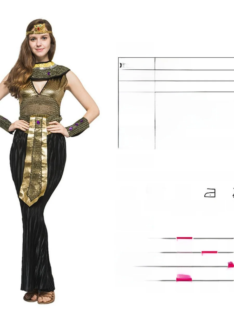 Volwassen dames gouden kostuum Halloween cosplay prestatiekleding gemaskerd bal rolplang koningin's outfit toneelkostuum