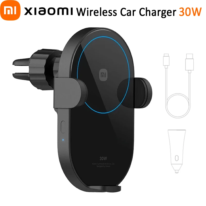 

Xiaomi 30W Wireless Car Charger MAX Wireless Fast Flash Charging Support Power-Off and Inductive Expansion Phone Holder W03ZM