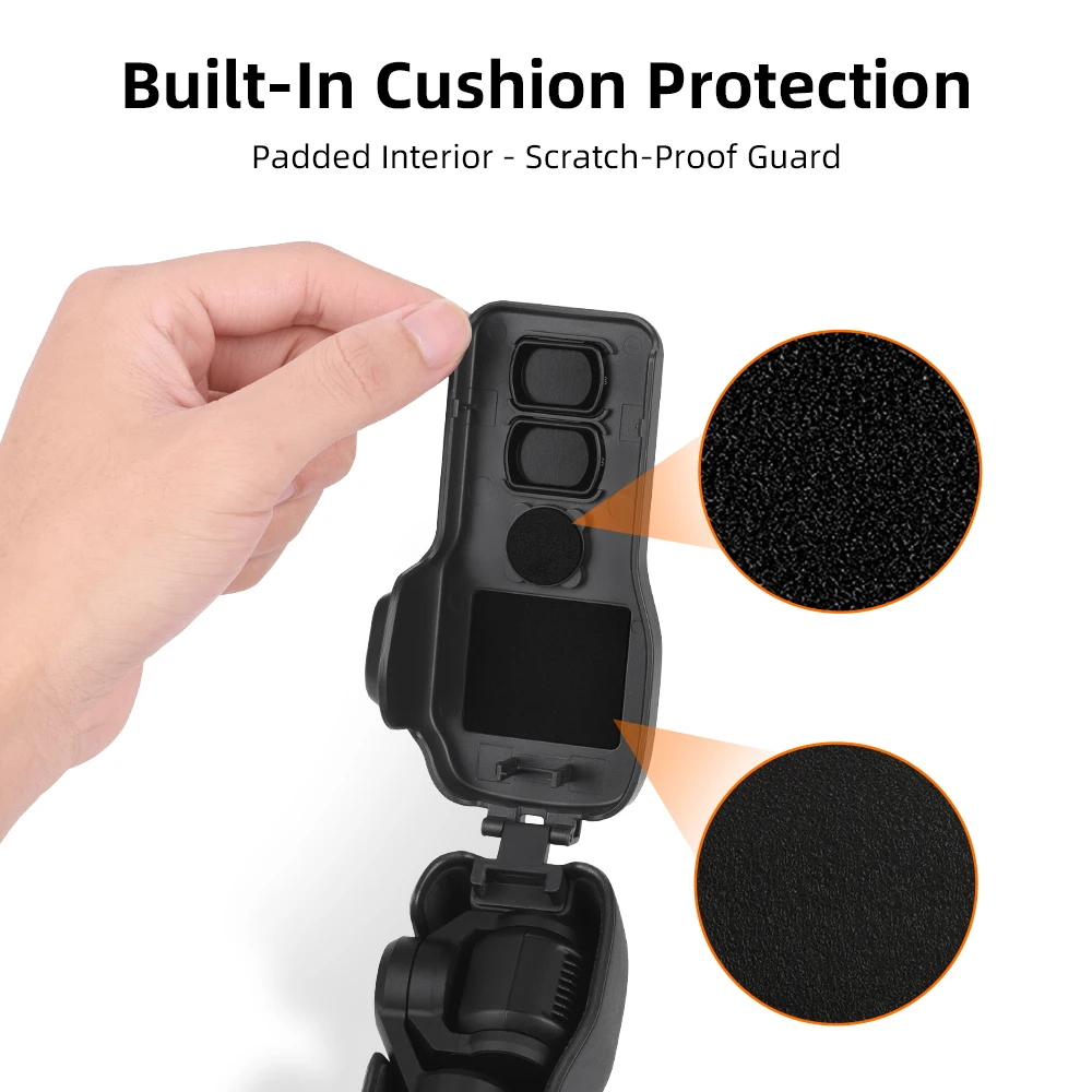 BRDRC Pocket 3 Cover Case Screen Protective for DJI Osmo Pocket 3 Accessories Lens Cap Hard Case CPL/ND Filter Storage Slots