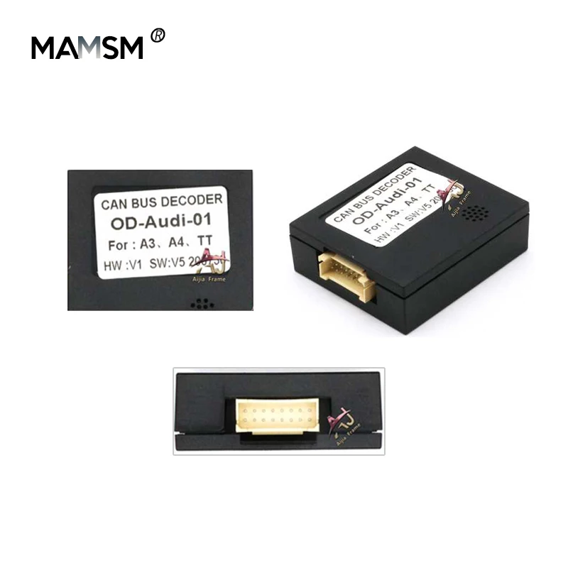 Faisceau de câbles Audio de Voiture avec boîtier Canbus - Adaptateur ABS et Caoutchouc pour Installation intégrée dans F30 / F10 / X5 / E46 / E39 / E53